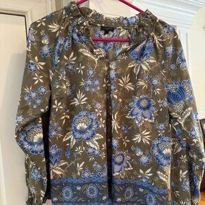 Talbots Floral Blouse